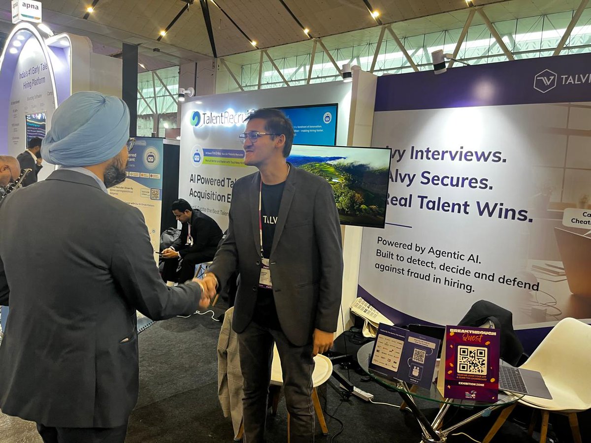 Talview's tweet photo. 👀 They came for insights.
😂 Stayed for the chimp story.
🤖 Left believing in AI.
📸 Live from Booth E26 , we’re not monkeying around.
#TechHRIN #TechHR2025 #PeopleMatters #HRTech #AIInHR #AIHiring #AIInterview #EdTech #SmarterHiring #Talview https://t.co/iy0FcyoFOn