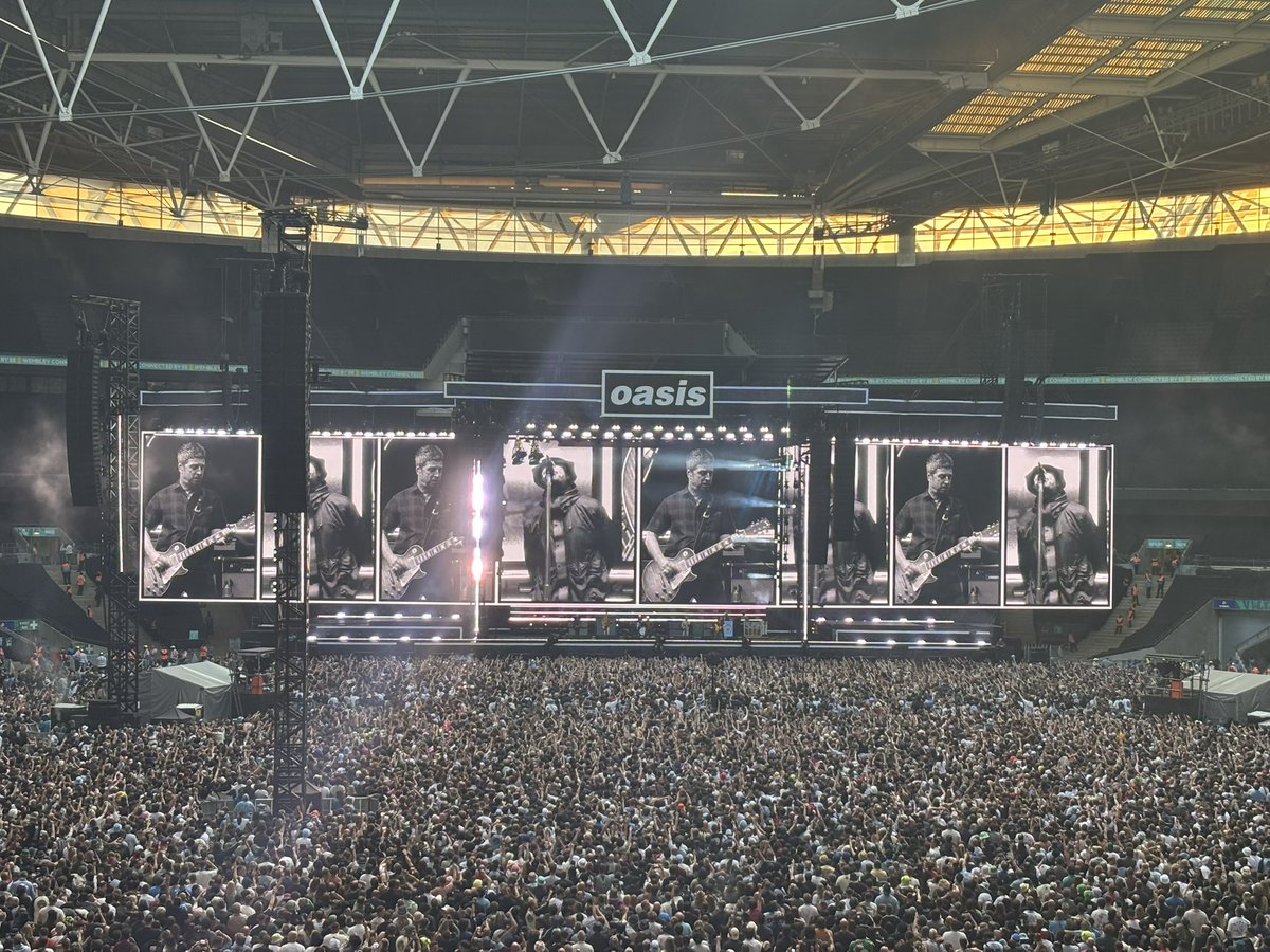 Outstanding show from <a href="/oasis/">Oasis</a> at Wembley last night, full of rock ‘n’ roll swagger and killer songs. Slide Away and Rock ‘n’ Roll Star among the many highlights.

Superb support too from <a href="/richardashcroft/">Richard Ashcroft</a> and <a href="/cast/">‏ُ</a>. 

#OasisLive25 #wembleystadium
