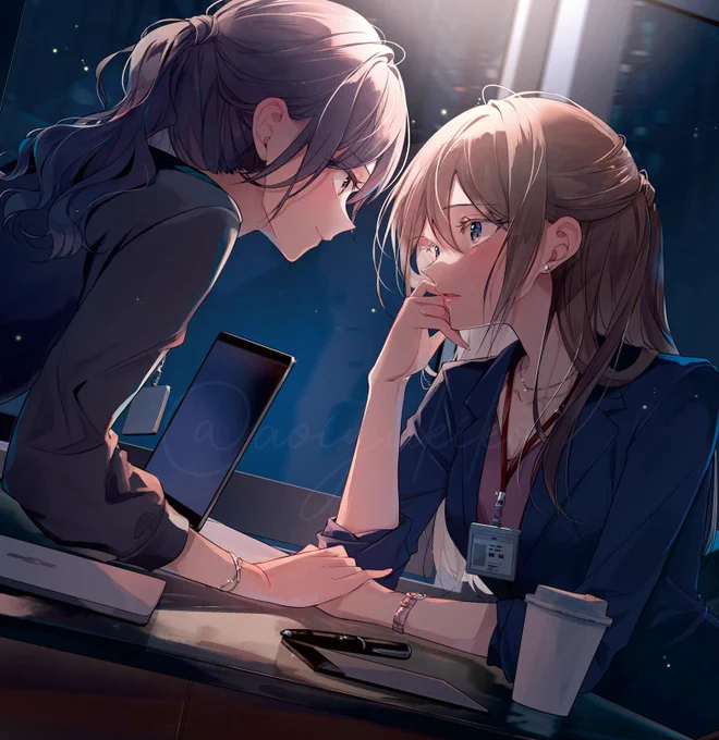 先輩、このあと一杯飲みに行きません? #百合
