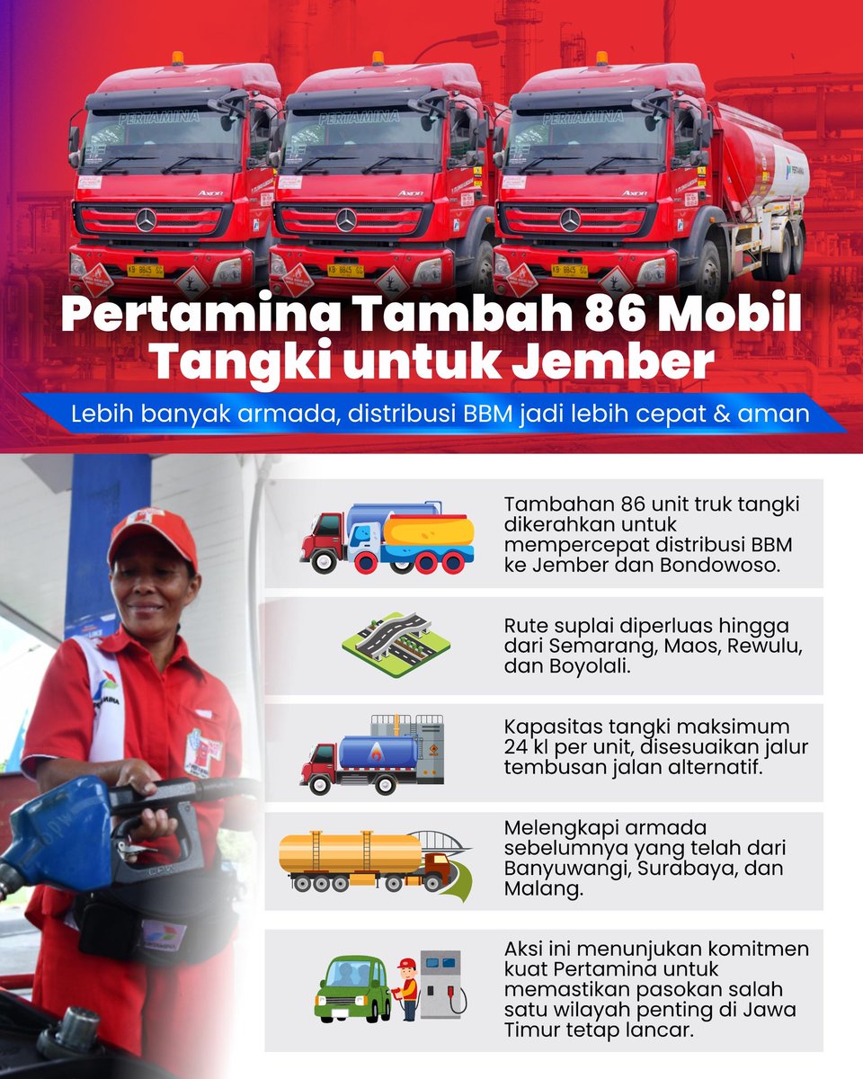 maniakupdate_'s tweet photo. Jalur Gumitir ditutup? Pertamina gas terus demi Jember! BBM tetap ngalir, mobil tangki makin banyak!
#berita #pertamina #pertaminaforyou #jember #pertaminajember #gumitir https://t.co/YK1OFFZMZw