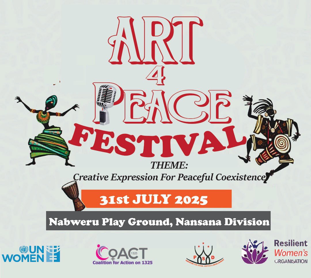 Coalition for Action on 1325 (@coact1325) on Twitter photo Violent extremism has come at the expense of development, says the District Internal Security Officer, #WakisoDLG, today as he opens the #Art4Peace festival in Wakiso. He implored the youth to work together with security organs to #PCVE . <a href="/unwomenuganda/">UN Women Uganda</a> <a href="/ForParadigm/">Paradigm For Social Justice And Development (PSD)</a> . Violent extremism has come at the expense of development, says the District Internal Security Officer, #WakisoDLG, today as he opens the #Art4Peace festival in Wakiso. He implored the youth to work together with security organs to #PCVE . <a href="/unwomenuganda/">UN Women Uganda</a> <a href="/ForParadigm/">Paradigm For Social Justice And Development (PSD)</a> .
