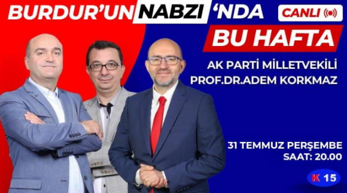 Milletvekili Korkmaz bugün “Burdur’un Nabzı” Programının  Konuğu olacak 

Bilal Karasakal’ın moderatörlüğünü yaptığı programın bu haftaki konuğu, AK Parti Burdur Milletvekili Prof. Dr. Adem Korkmaz olacak. <a href="/akpartiburdur/">AK PARTİ BURDUR</a>  <a href="/profademkorkmaz/">Adem Korkmaz</a> 
burdurgundem.com.tr/milletvekili-k…