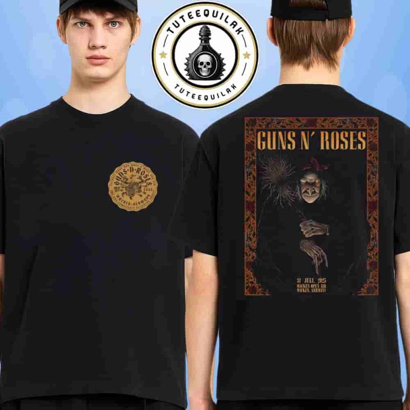 Tuteequilak's tweet photo. Rock your Wacken style! Get the exclusive Guns N’ Roses tee for their final show at Wacken Open Air on July 31, 2025. Two‑sided design 
👉https://t.co/njaJQlSUbN
#GunsNRoses #WackenOpenAir #wacken2025 #wackenopenair2025 https://t.co/rur53KxKQ2