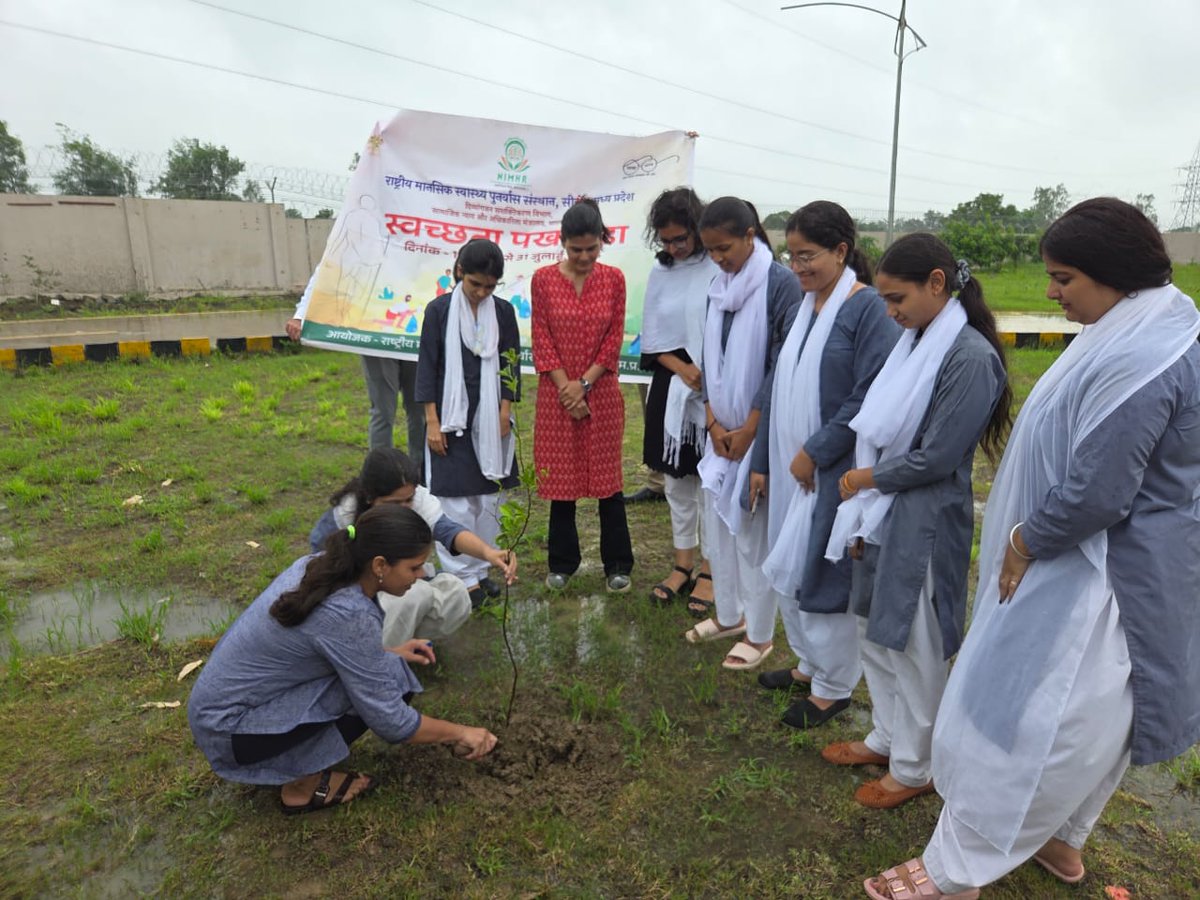As part of #SwachhataPakhwada2025, a plantation drive was held at NIMHR Sehore on 29.07.2025. Staff &amp; PGDRP students planted Amrud, Badam, Jamun &amp; Aam saplings.

<a href="/MSJEGOI/">Ministry of Social Justice & Empowerment, GOI</a>
<a href="/socialpwds/">Divyang Empowerment</a>
#CleanIndiaGreenIndia
#Swachhabharat