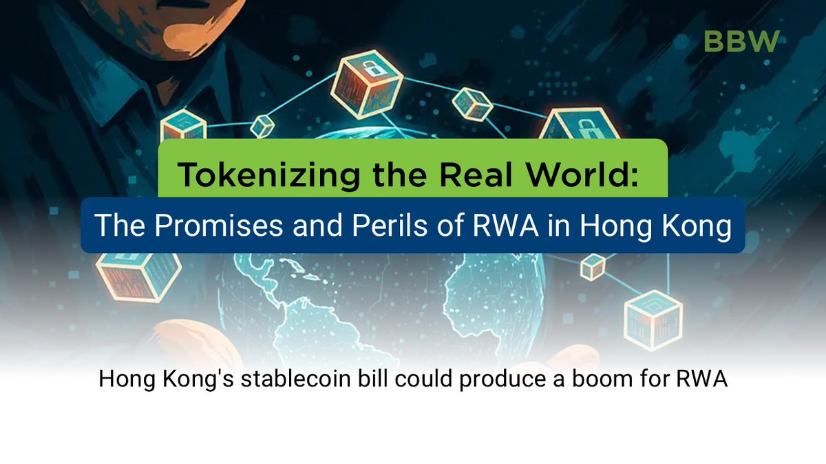 As Hong Kong’s Stablecoin Bill gets set to take effect, the RWA boom is arriving ahead of schedule — turning the city into a live experiment in on-chain finance thebambooworks.com/tokenizing-the…