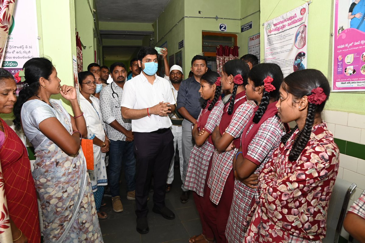 Collector Kumuram Bheem Asifabad (@collector_kb) on Twitter photo District Collector visited PHC Sirpur U Mandal and inspected medicine room, interacted with students.
<a href="/IPRTelangana/">IPRDepartment</a>
<a href="/jupallyk_rao/">Jupally Krishna Rao</a>
<a href="/TelanganaCMO/">Telangana CMO</a>
<a href="/TelanganaCS/">Office of Chief Secretary, Telangana Govt.</a> District Collector visited PHC Sirpur U Mandal and inspected medicine room, interacted with students.
<a href="/IPRTelangana/">IPRDepartment</a>
<a href="/jupallyk_rao/">Jupally Krishna Rao</a>
<a href="/TelanganaCMO/">Telangana CMO</a>
<a href="/TelanganaCS/">Office of Chief Secretary, Telangana Govt.</a>