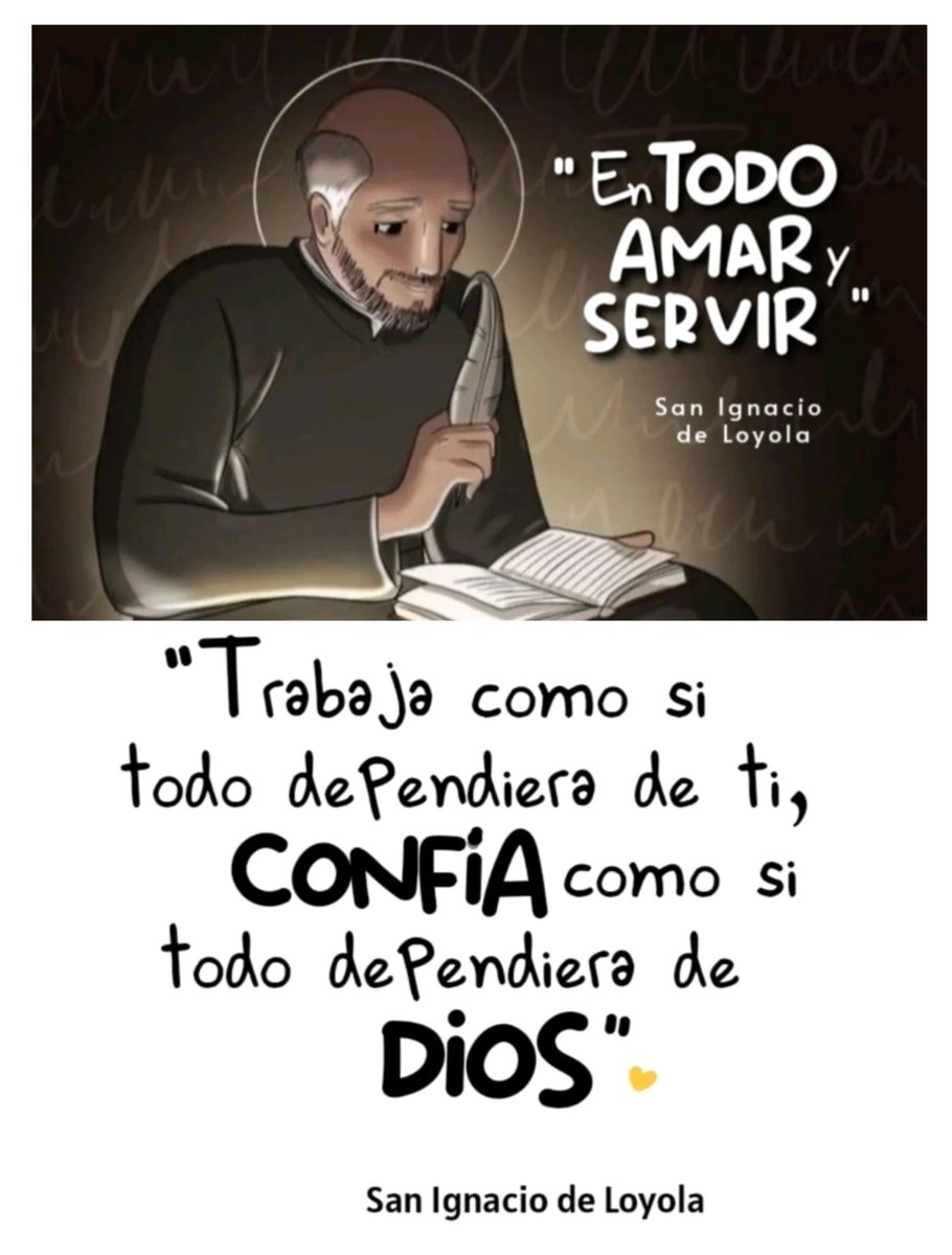 maritinms's tweet image. " En todo amar y servir "
San Ignacio de Loyola