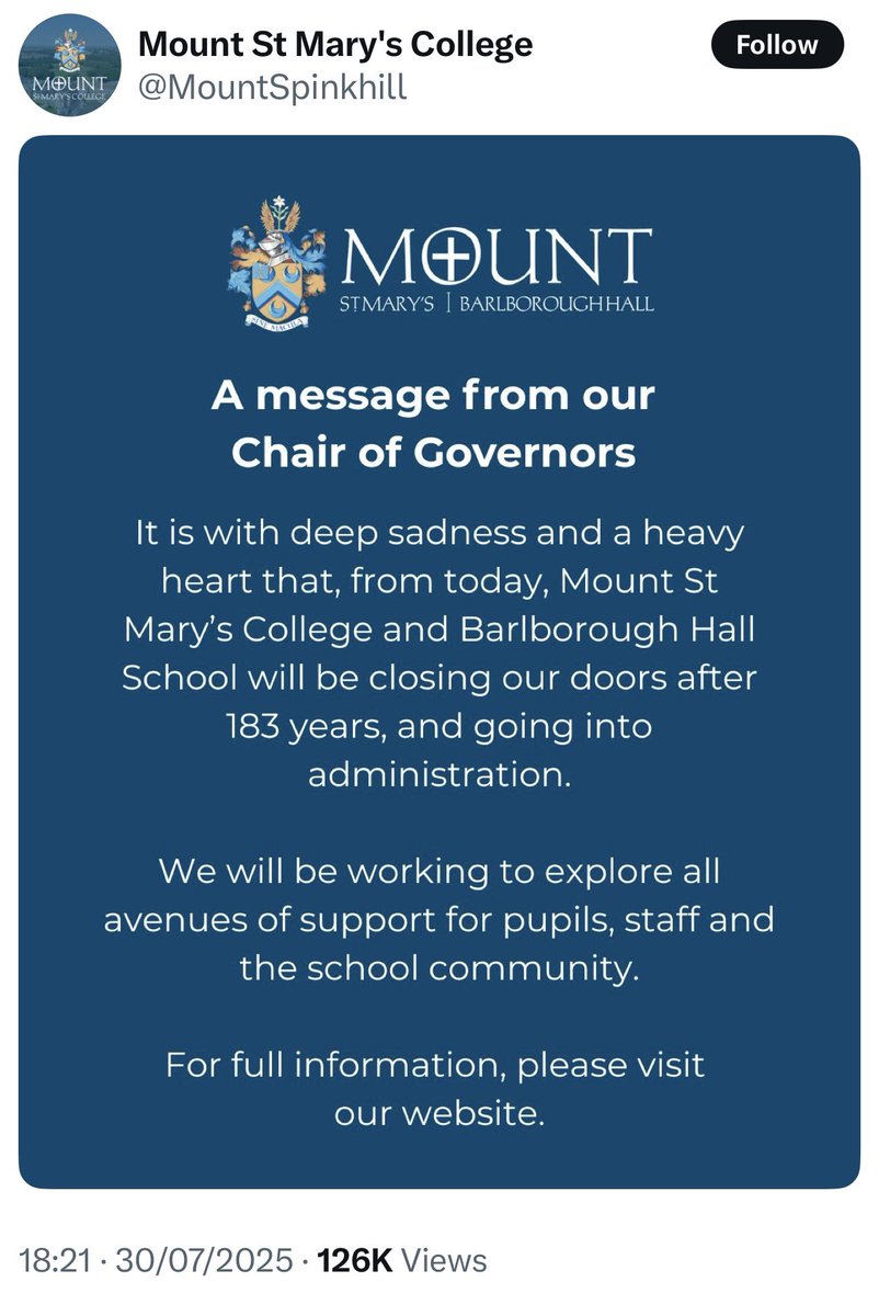 There is no country in EU that puts VAT on private education 

the children of all ages now have no school place for the new academic year 
The staff have no pay and no job

Don’t try and tell me that <a href="/Keir_Starmer/">Keir Starmer</a> and <a href="/bphillipsonMP/">Bridget Phillipson</a> <a href="/RachelReevesMP/">Rachel Reeves</a> 
are here for ^working people^