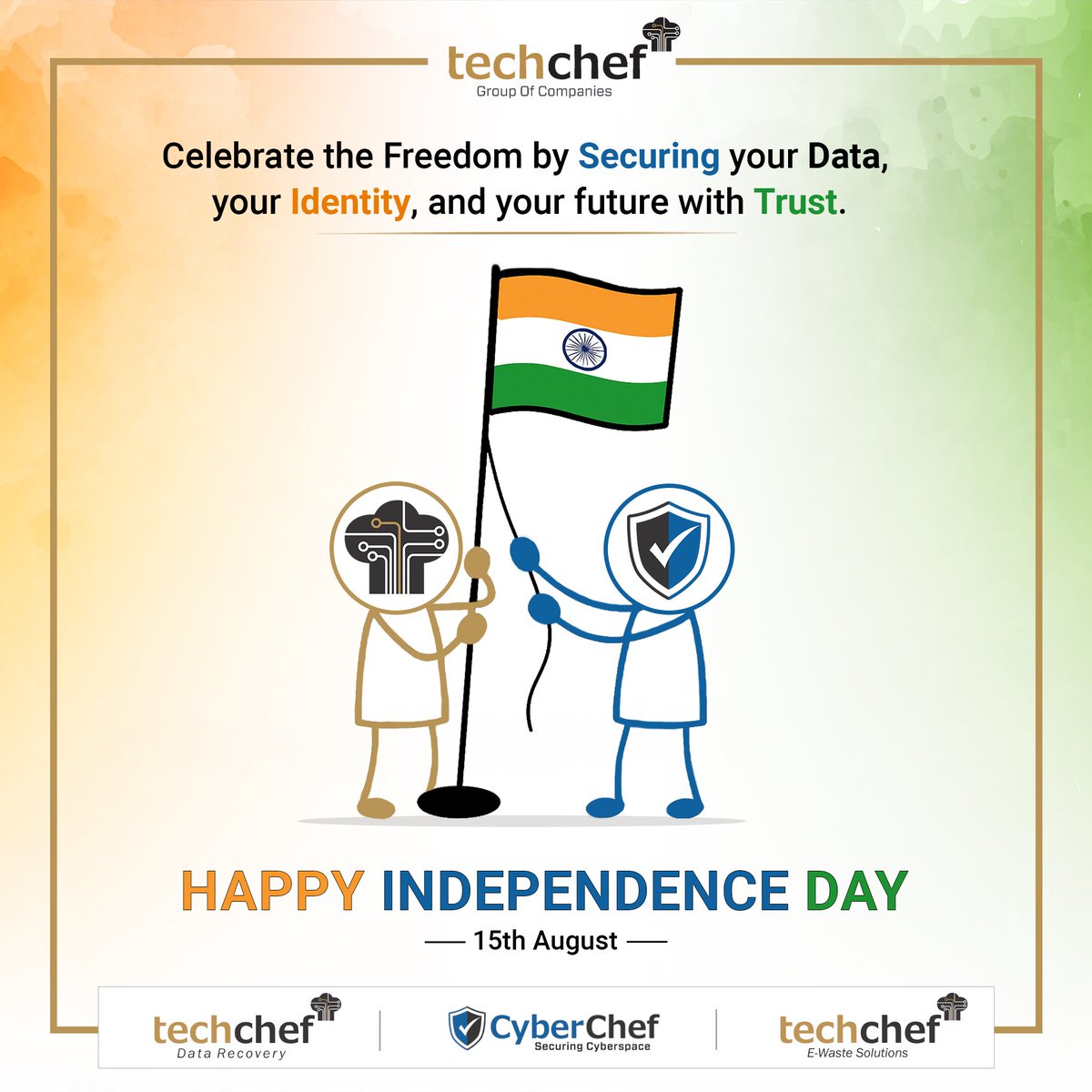 asktechchef's tweet image. 𝐂𝐞𝐥𝐞𝐛𝐫𝐚𝐭𝐢𝐧𝐠 𝟕𝟗 𝐘𝐞𝐚𝐫𝐬 𝐨𝐟 𝐈𝐧𝐝𝐢𝐚’𝐬 𝐈𝐧𝐝𝐞𝐩𝐞𝐧𝐝𝐞𝐧𝐜𝐞 🇮🇳✨. 𝐋𝐞𝐭’𝐬 𝐬𝐞𝐜𝐮𝐫𝐞 𝐞𝐯𝐞𝐫𝐲 𝐬𝐭𝐞𝐩 𝐰𝐞 𝐭𝐚𝐤𝐞 𝐭𝐨𝐠𝐞𝐭𝐡𝐞𝐫.🤝

#IndependenceDay2025 #79YearsOfFreedom #TechchefGroup #SecureIndia #CyberChef