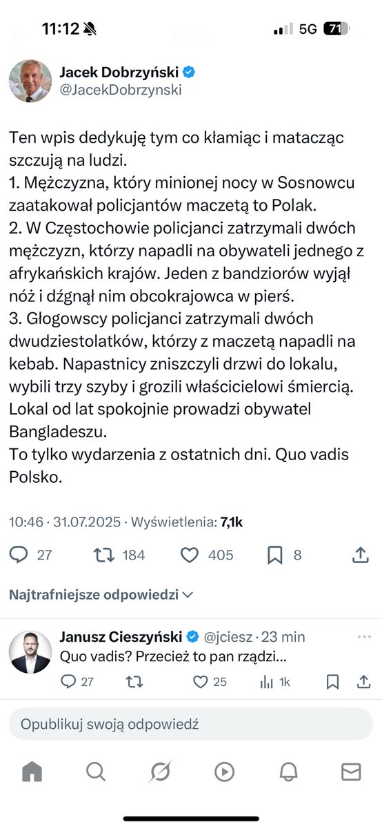 Maciej Tomczykiewicz (@mtomczykiewicz) on Twitter photo Zastanawiam się czy to ignorancja <a href="/jciesz/">Janusz Cieszyński</a> czy jednak szczątkowe poczucie wstydu każe krzyczeć „łapać złodzieja!” Widać skutki rasistowskiej kampani szczucia w wykonaniu <a href="/pisorgpl/">Prawo i Sprawiedliwość</a> <a href="/KONFEDERACJA_/">Konfederacja</a> i <a href="/KoronyPolskiej/">Konfederacja Korony Polskiej</a> Zastanawiam się czy to ignorancja <a href="/jciesz/">Janusz Cieszyński</a> czy jednak szczątkowe poczucie wstydu każe krzyczeć „łapać złodzieja!” Widać skutki rasistowskiej kampani szczucia w wykonaniu <a href="/pisorgpl/">Prawo i Sprawiedliwość</a> <a href="/KONFEDERACJA_/">Konfederacja</a> i <a href="/KoronyPolskiej/">Konfederacja Korony Polskiej</a>