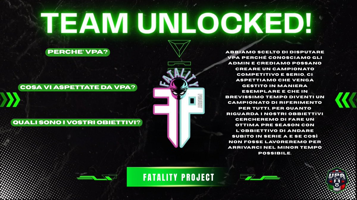 Sarà una delle regine di <a href="/VPA_Italy/">VPA Italy</a> ne siamo certi... gli uomini di <a href="/IDany81I/">xDanphiroth</a> scenderanno in campo per puntare al bersaglio grosso, la loro storia li obbliga ad essere tra le pretendenti per un posto in Champion's League e perchè no...lottare fino all'ultimo per il titolo.
Suerte