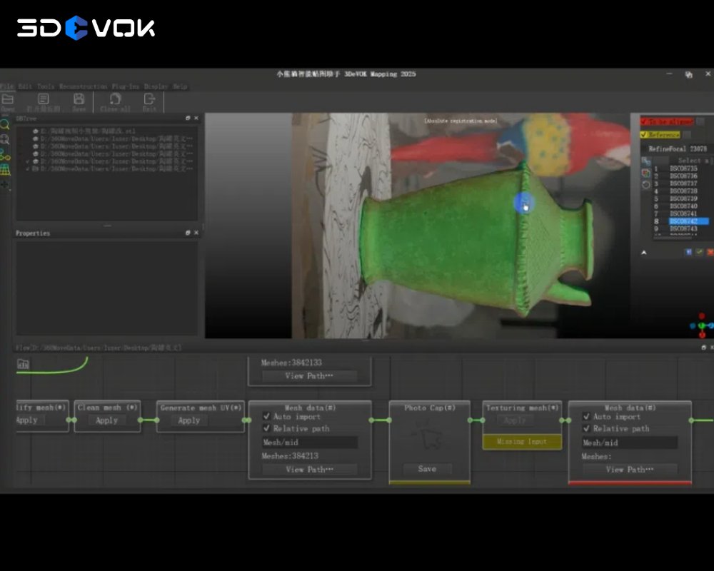 3DeVOK's tweet photo. 3DeVOK Mapping × NimbleTrack-CR 3D Scanner

Accurate, high-res 3D digitization for cultural artifacts.

From scans to photorealistic digital replicas.

#3devok #3dscanning #3dmodel #digital_art #texturemapping #3ddigital #artifacts https://t.co/ZPyAwvuSq6