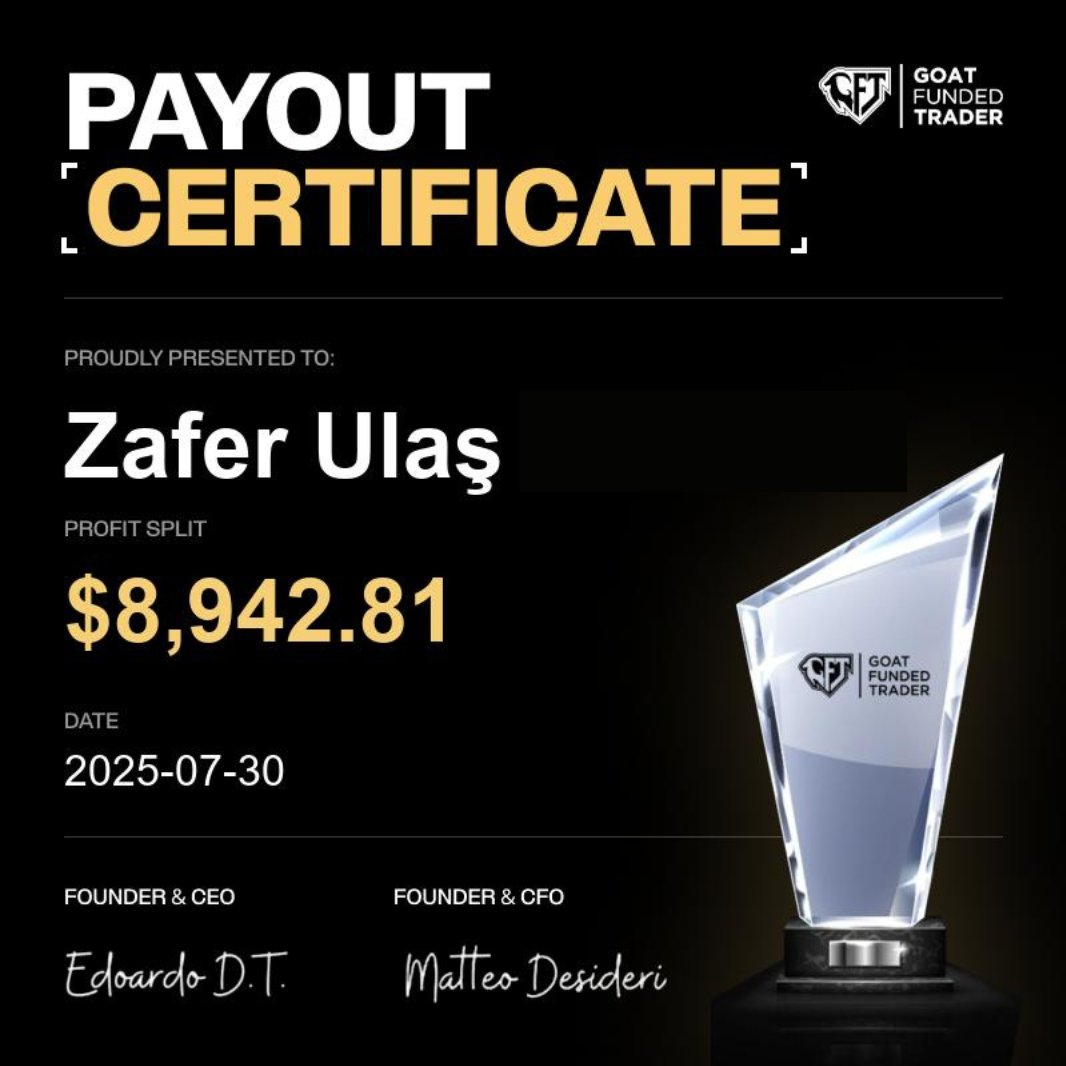GoatFunded's tweet photo. FRESH GFT PAYOUTS JUST DROPPED ✅

Huge shoutout to all our traders getting paid this week! 🔥

Congratulations to Al-ameen, Zafer, Dale, Leon for their Payouts 🐐

These are just a few of the recent payouts we’ve issued

and there’s a lot more on the way. 

Every week, more traders are making payouts and hitting new milestones.

Keep hustling, keep trading, and you could be featured next.

https://t.co/wMzeKhRf1m