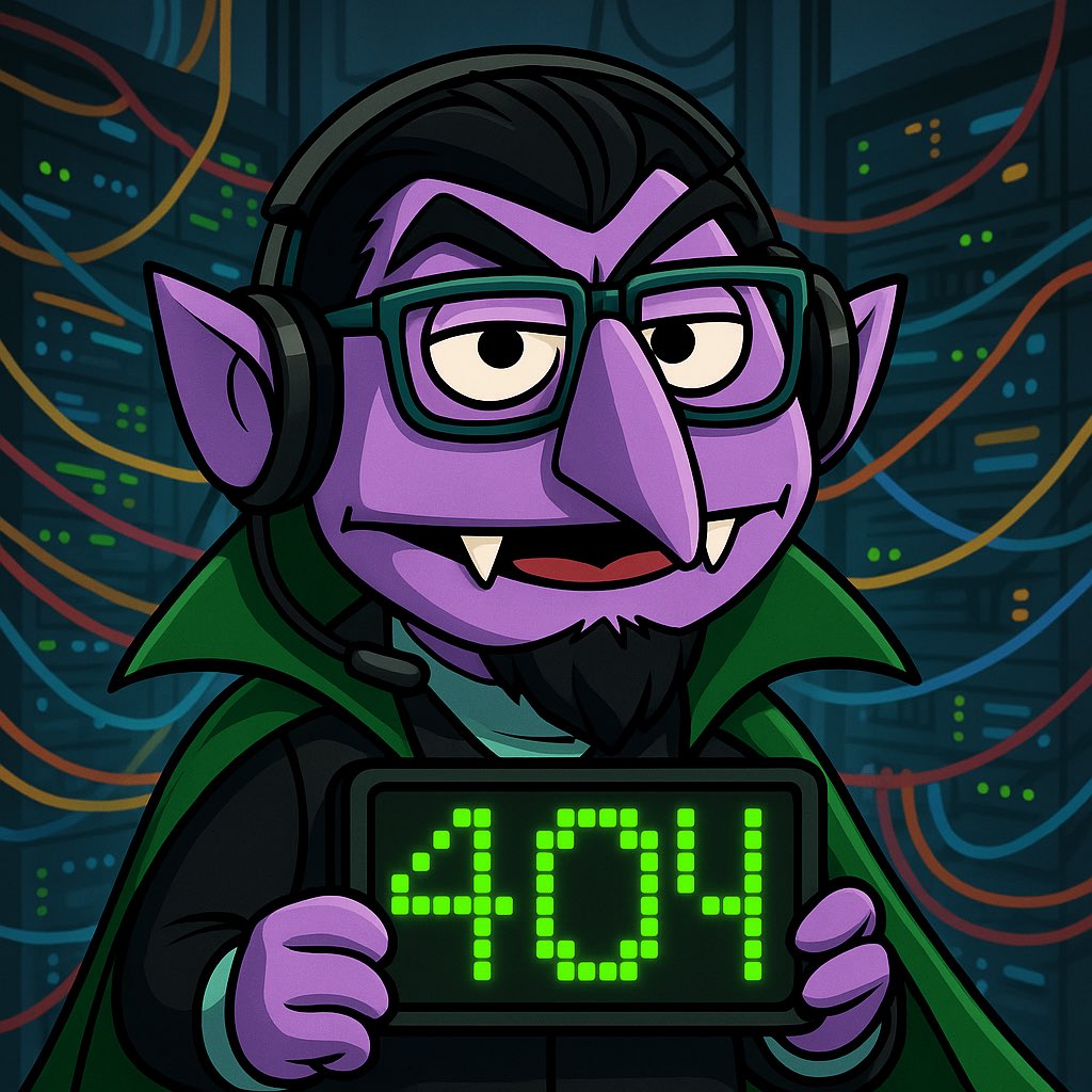 wietschorke's tweet image. “One crash… two crashes… three outages! Ah-ah-ah!” 🧛💻
While Elon counts rockets, I count servers melting in real time.
Graf Zahl reporting live from the server crypt.
#GrafZahl #NerdMode #ServerDown #ElonMusk #ITLife #404Life #TechVampire #CountThis