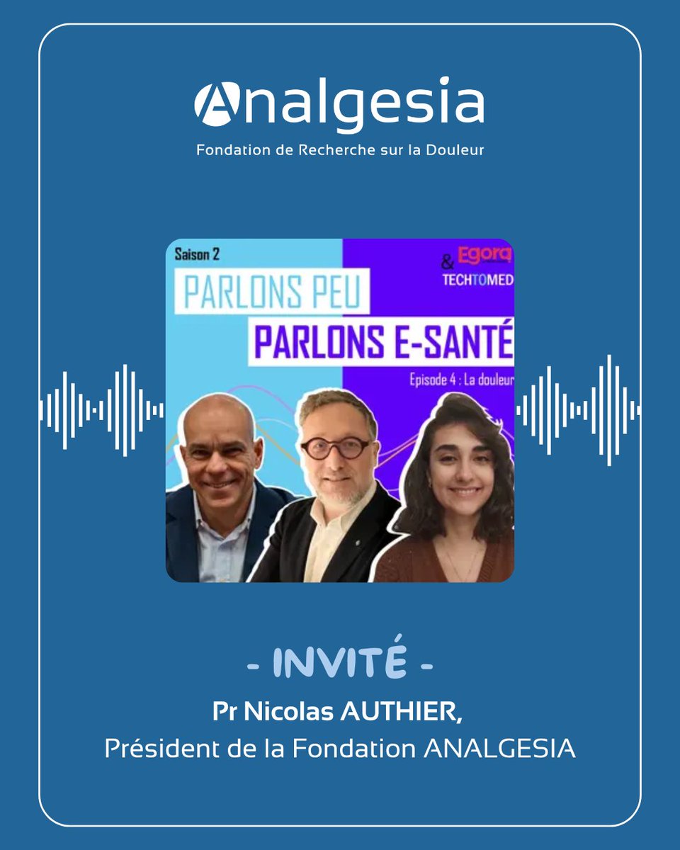 [Podcast]🎙️ Et si le numérique aidait à mieux gérer la #douleur chronique ?
Le Pr <a href="/NicolasAuthier_/">Nicolas Authier</a> (Fondation ANALGESIA) présente #Qolibri, dispositif médical numérique innovant.
🎧 Écoutez : playerbeta.octopus.saooti.com/miniplayer/def…
#eSanté #DouleurChronique #Innovation