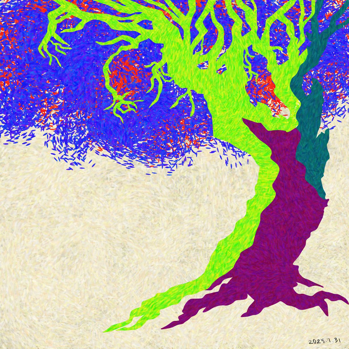 JULY 31, 2025
I draw your tree on your biorhythm birthday.
You can express the energy of the moment you were born in color.
It's a tree of color that resonates with the day you were born.
#nft #NFTs  #nftart #NFTartist  #NFTartists  #nftcolor #colortree
opensea.io/collection/you…
