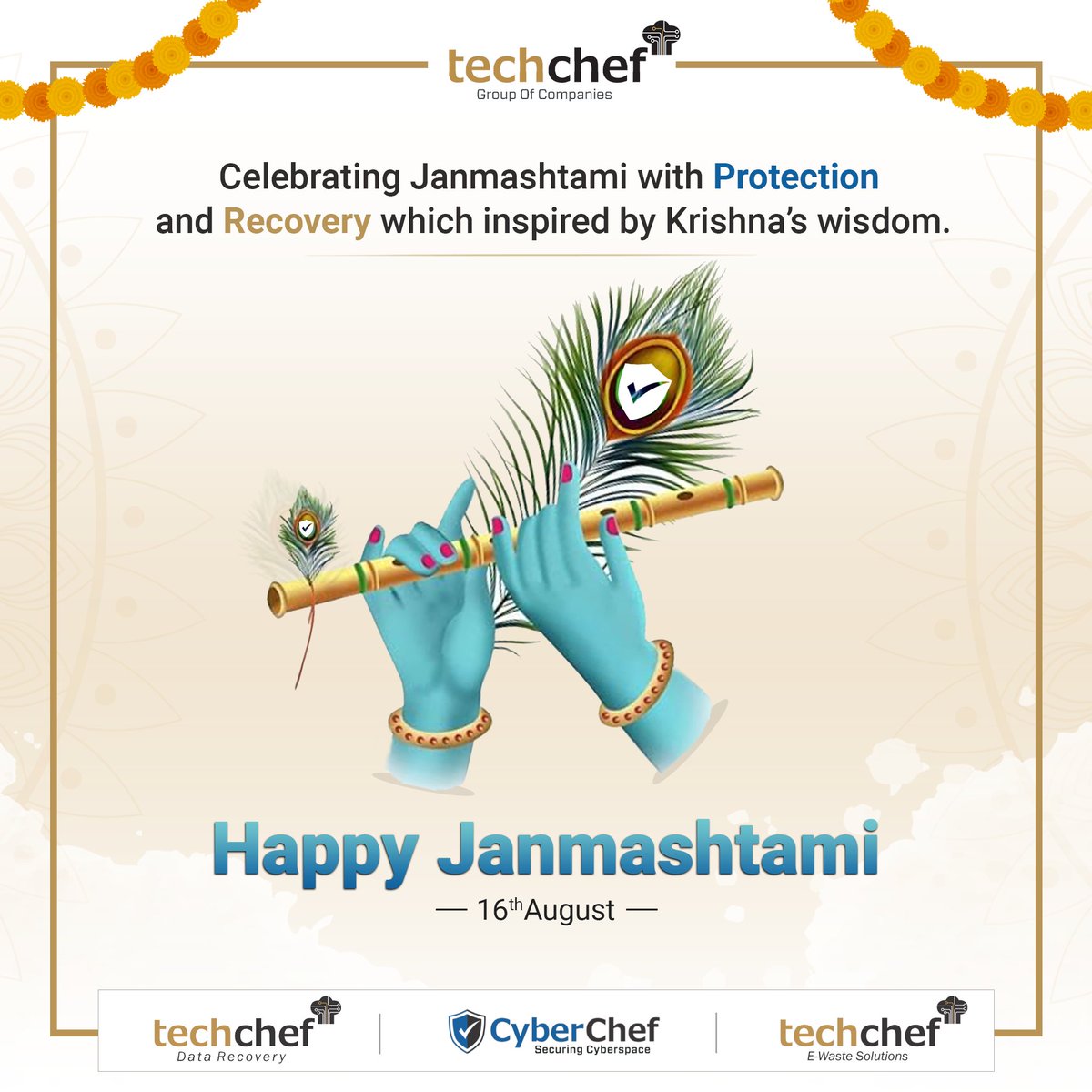 asktechchef's tweet image. Celebrate Janmashtami with divine strength, pure intentions, and joyful beginnings. 🕉️✨

#Janmashtami2025 #KrishnaJanmashtami #TechchefGroup #CelebrateWithGrace