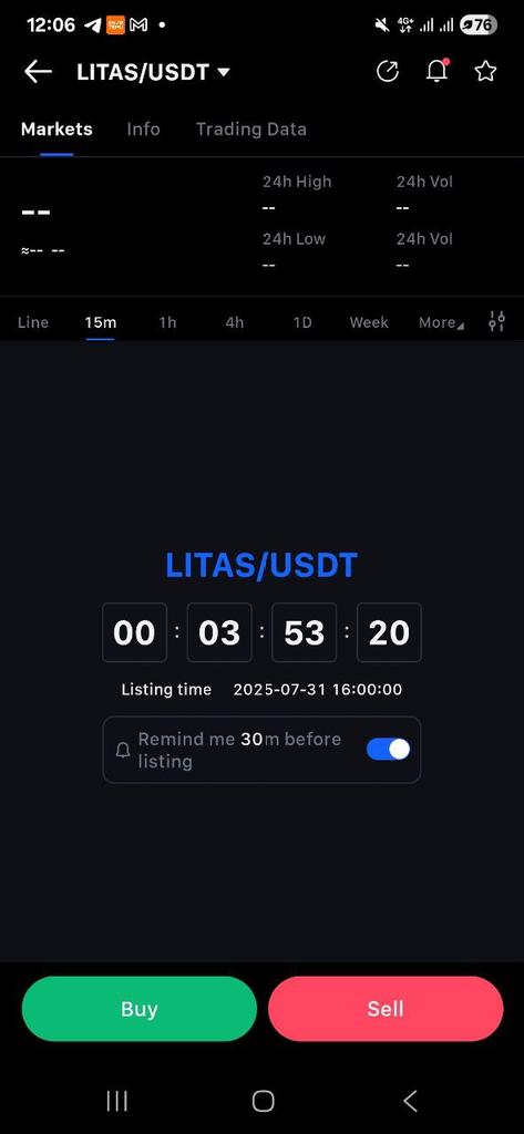 LITAS Launch on MEXC Coming in Just a Few Hours!

And we have great news for those who don’t yet have a MEXC account!

We’re planning a huge campaign with competitions and giveaways worth tens of thousands throughout the upcoming month — exclusively for our referral community!