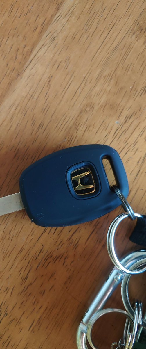 納車時からついてたキーシリコンカバーだいぶヘタってきたのでブラックにチェンジ。
本当はつけたくないけどキーの樹脂が割れてるから仕方なく…
パニックボタン付用だし今度はゴールドHが見えるからエロい🤤