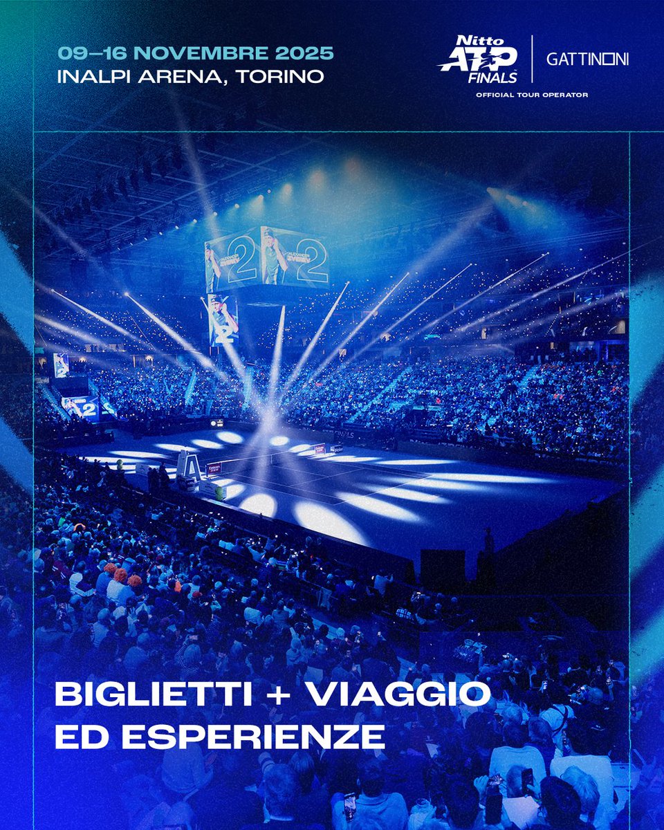 FITP (@federtennis) on Twitter photo Vivi le #NittoATPFinals in maniera unica grazie a <a href="/gruppogattinoni/">Gruppo Gattinoni</a>, Official Tour Operator dell'evento.
Idee di viaggio, servizi esclusivi ed esperienze ✈️➡️ experience.nittoatpfinals.com Vivi le #NittoATPFinals in maniera unica grazie a <a href="/gruppogattinoni/">Gruppo Gattinoni</a>, Official Tour Operator dell'evento.
Idee di viaggio, servizi esclusivi ed esperienze ✈️➡️ experience.nittoatpfinals.com