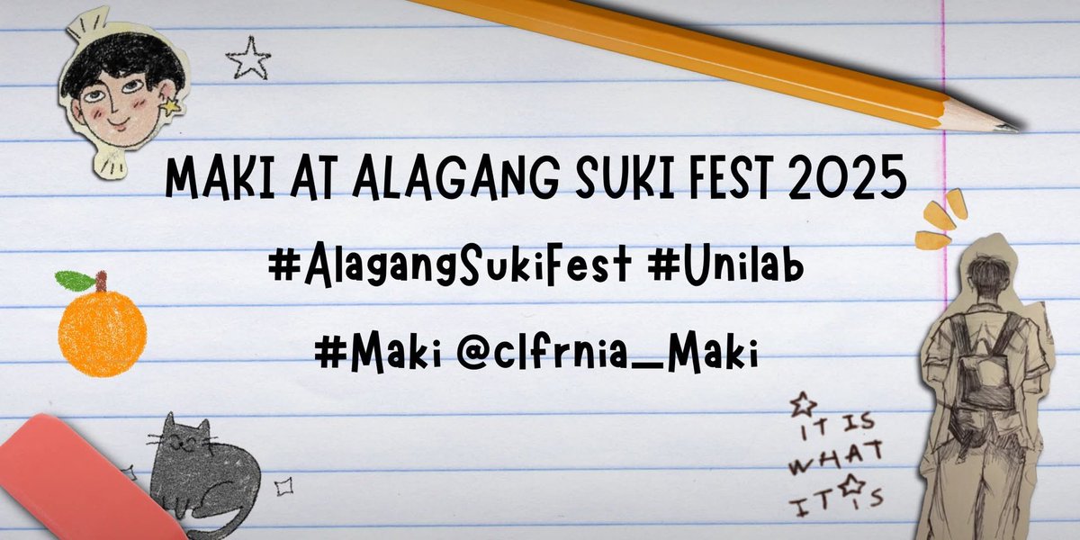 zushisofficial_'s tweet image. [🌟]

Zushis, Are you ready for Alagang Suki Fest?! Whether you&apos;re watching live or supporting from at home, show your hype and excitement for Maki&apos;s performance with the tags below!

MAKI AT ALAGANG SUKI FEST 2025
#AlagangSukiFest #Unilab
#Maki @clfrnia_maki