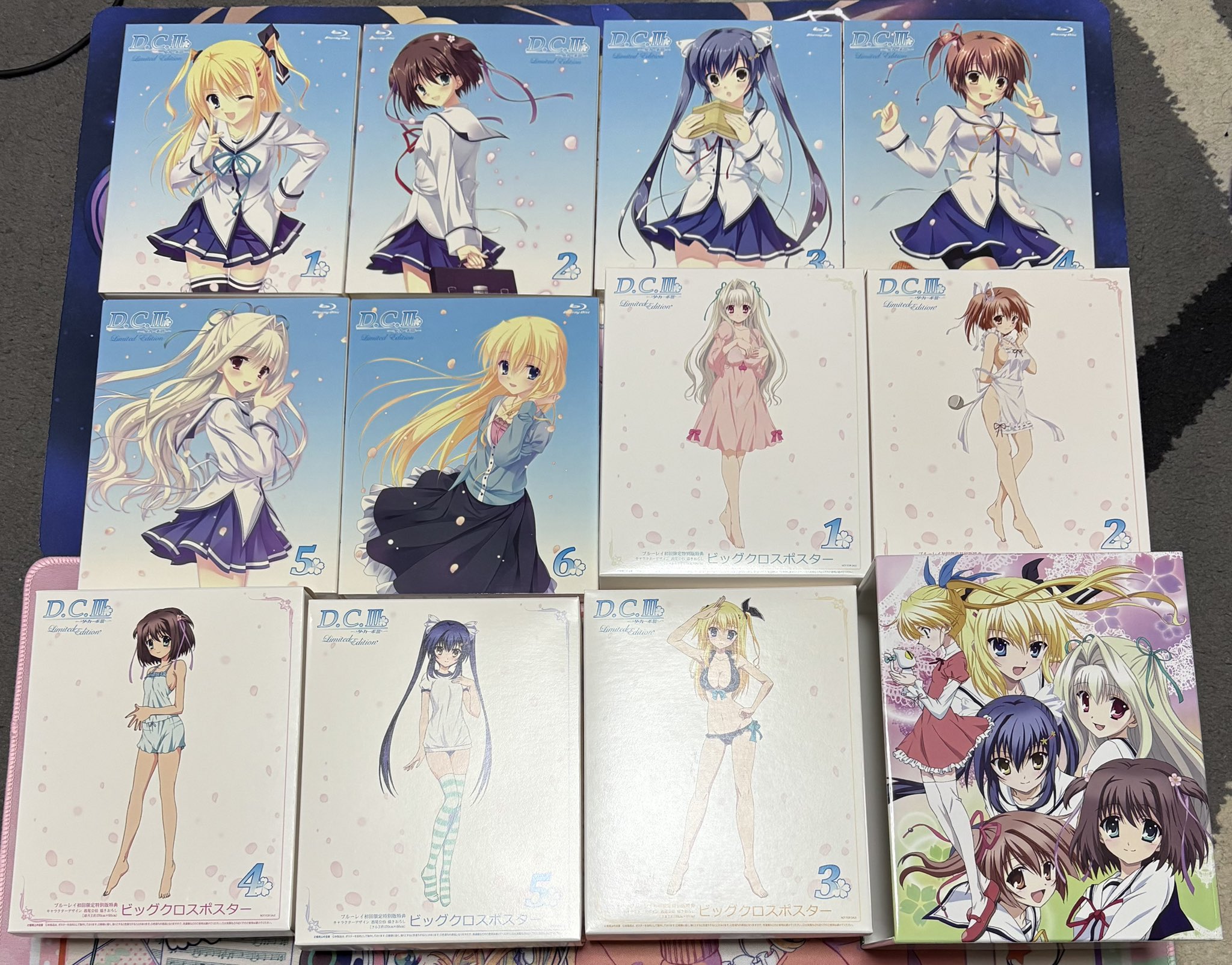 ＴＶアニメ　ダ・カーポⅢ　BD初回特典　ビッグクロスポスター　5種セット TVアニメ ダ・カーポⅢ BD初回特典 ビッグクロスポスター 5種
