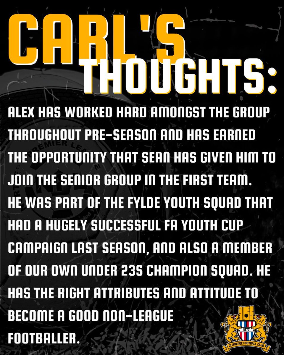 Clitheroe FC tweet media