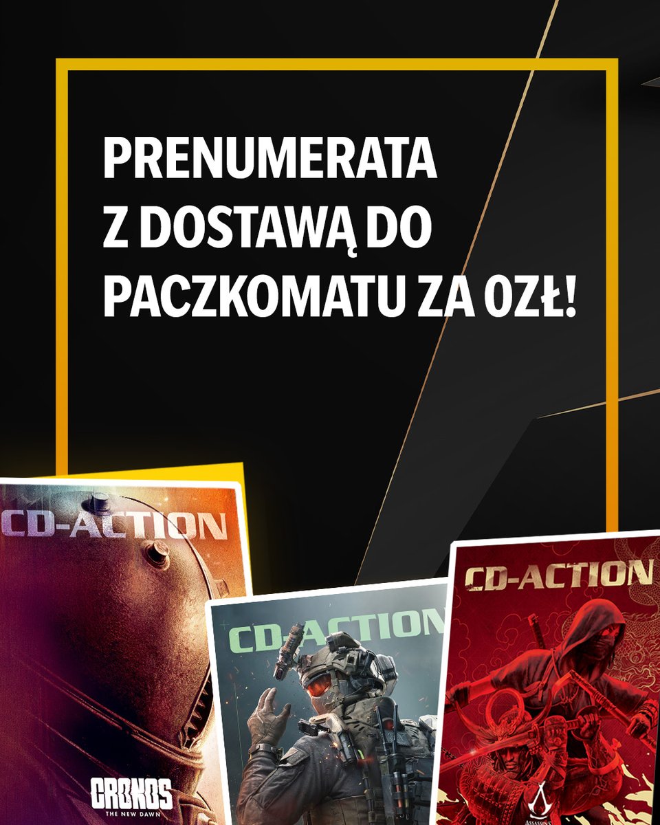 Od teraz prenumerata <a href="/cdaction/">Magazyn CD-Action</a> leci do Paczkomatu <a href="/InPostPL/">Paczkomat, Kurier</a>. Za darmo! Dla jedych to żaden news, a dla mnie wielka ulga i radocha. Dlaczego? Bo wysyłka pocztą to był jakiś dramat. Opóźnienia, uszkodzenia, a czasem w ogóle nie docierał. Teraz pismo powinno być już kolejnego dnia!