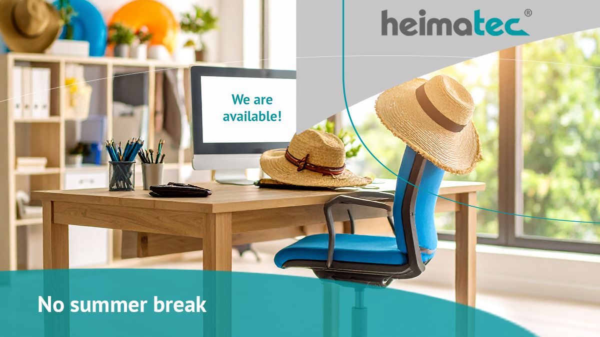 𝐖𝐞 𝐝𝐨 𝐧𝐨𝐭 𝐭𝐚𝐤𝐞 𝐚 𝐬𝐮𝐦𝐦𝐞𝐫 𝐛𝐫𝐞𝐚𝐤☀️
Even though the summer vacation starts today in Baden-Württemberg: We at heimatec are not taking a summer break.
We wish everyone who is taking their well-deserved vacation🏖 a wonderful and relaxing vacation!

#heimatec