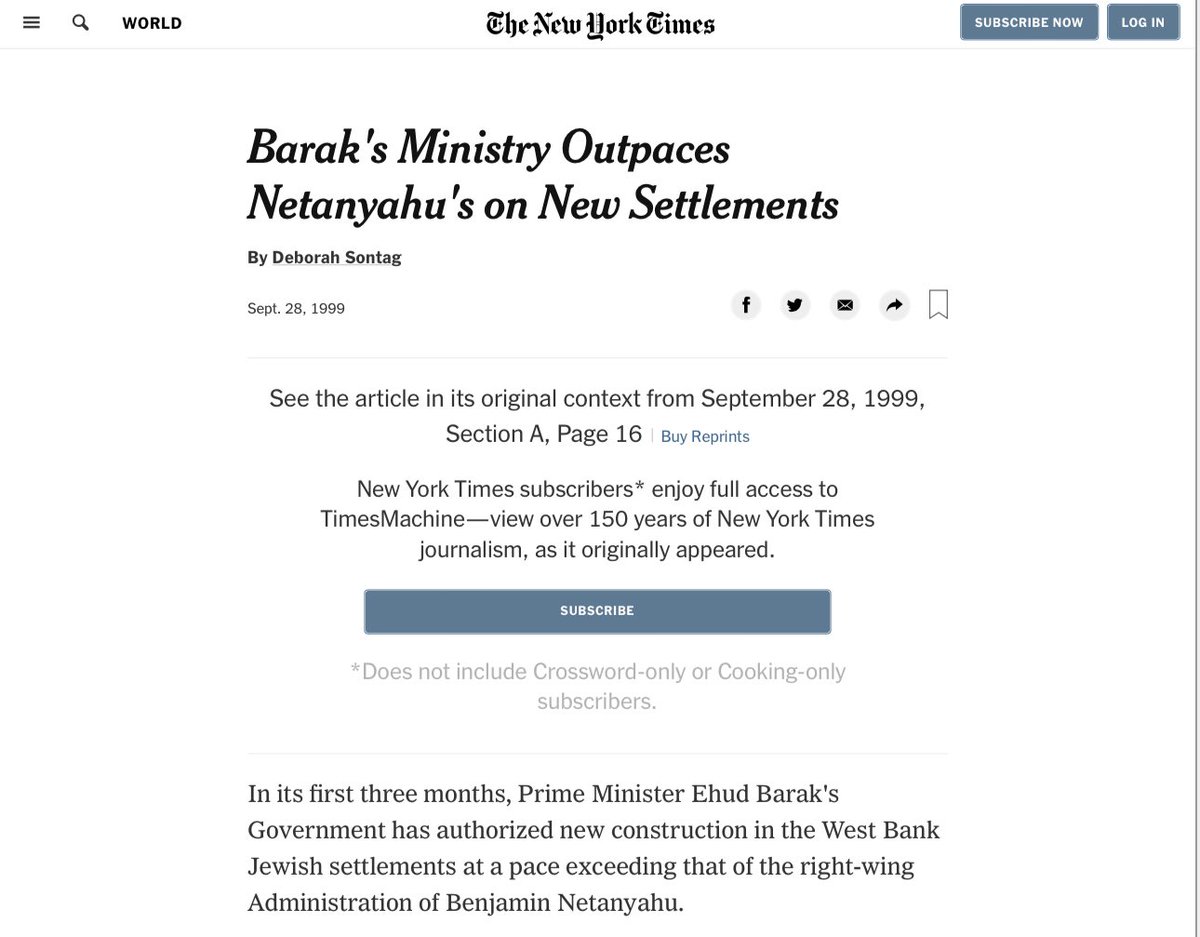 The “2-state solution” has always been a smokescreen to bide time while the Zionists complete the colonisation of Palestine

This goes across political spectrum in the entity

In 1990s, Labor PM Ehud Barak authorised more settlements in West Bank than his predecessor Netanyahu
