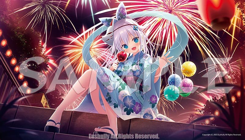 【通信販売】予約受付中！

『天結い「フィア」デスクマット』
「夜ノみつき先生」描き下ろしのデスクマットです
大きめなサイズなので、他にも色々な使い道でご利用を頂けます。

※予約は9月1日17時までの受付です。完全受注生産のため予約期間後に販売終了となる可能性がございます、ご了承ください