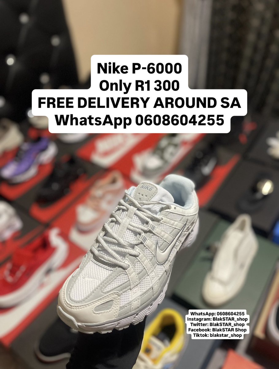 BlakSTAR_Shop's tweet image. 🥳⭐️👟SHOE OF THE DAY👟⭐️🥳

Niké P-6000
Only R1 300
FREE DELIVERY AROUND SA
WhatsApp 0608604255

COMES WITH FREE NIKÉ SOCKS🧦

Vodacom #youbelong makate #50yearsofaudacity #africanbank please call Me