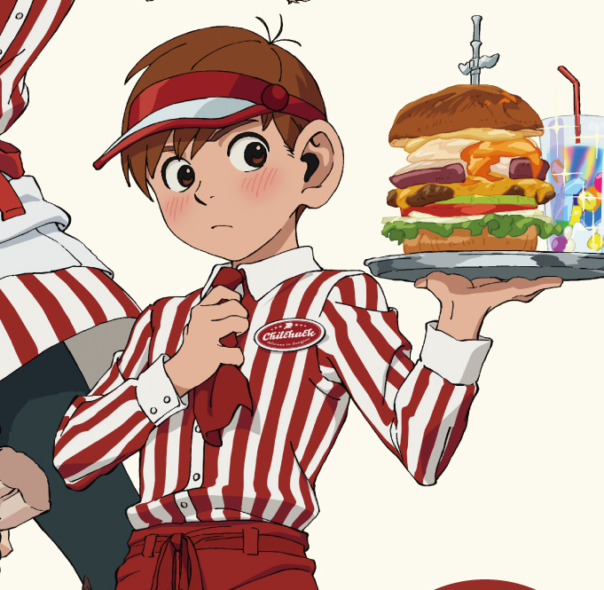 ouroborosreilig's tweet photo. its actually chilaios you can see because he has laios' sword in the burger. u see. connections https://t.co/lvsk2ocR6q