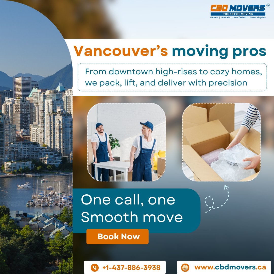 cbdmoversca's tweet image. Vancouver’s moving pros!

CBD Movers simplifies your relocation with trained teams, detailed packing, careful handling, and smooth moving.

📞 +1-437-886-3938
🌐 cbdmovers.ca/movers/vancouv…

#CBDMovers #MovingServices #RelocationExperts #PackingAndMoving #MovingMadeEasy #canada