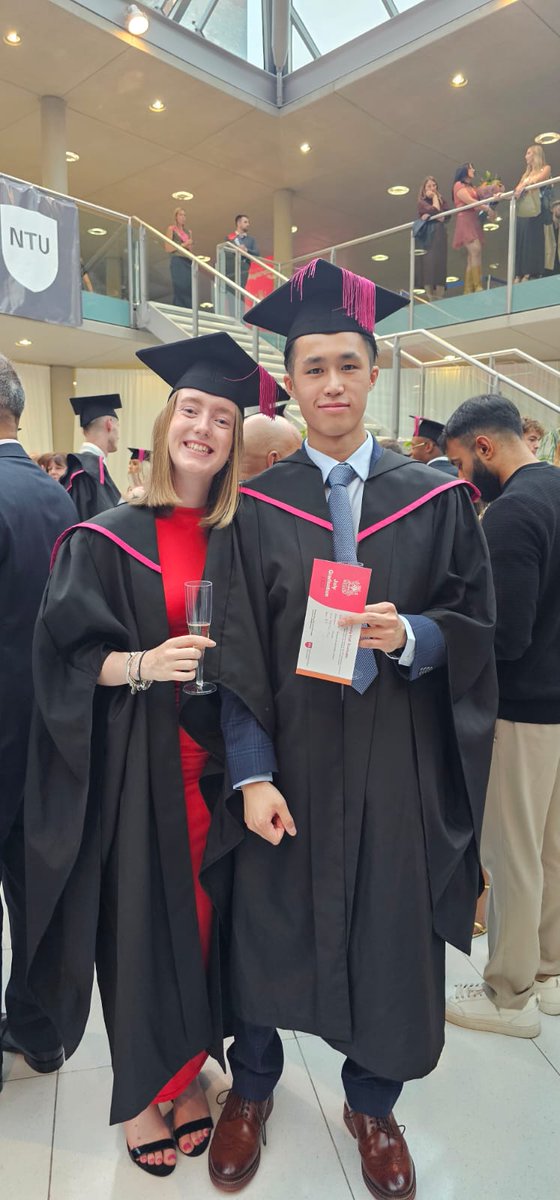 buildingnottshc's tweet photo. Huge congratulations to our former placement students Matthew Choy and Lottie Hall on your graduation at NTU. We are very proud of you and wish you all the best for the future. https://t.co/LEAIodRyAs