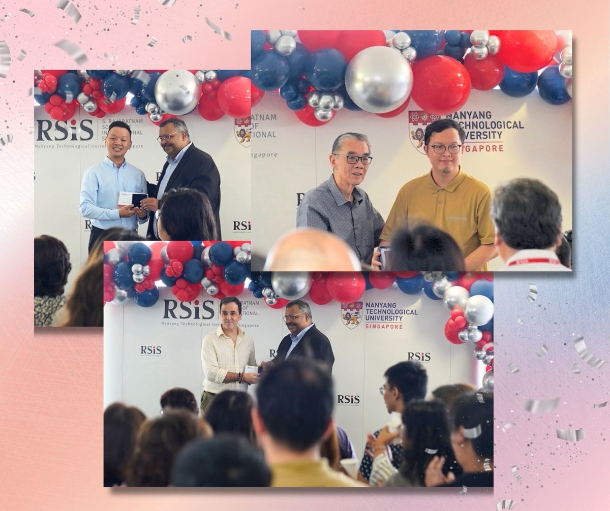 RSIS_NTU's tweet photo. ๐ย 29 years at RSIS Day 2025. Thank you to all who joined us and made the day so special. Do check out our Telegram channel at https://t.co/ObcdF3iU4Bย to view all the photos!
#RSIS #RSISDay2025 #RSISCommunity #RSISCelebrates https://t.co/VpibBjq2nO
