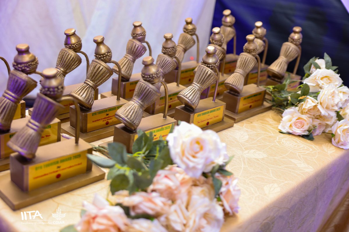 🏆 Big win!!
<a href="/IITA_CGIAR/">IITA</a> has received the Development Partner Award from <a href="/oyostategov/">Govt. Of Oyo State</a> in recognition of environmental and climate contributions in Oyo State!

Award received by Olukunle Olasupo, Supervisor, IITA Forest Center.
🌳💚 #IITAForest #EcoTourism #GreenOyo #ClimateAction