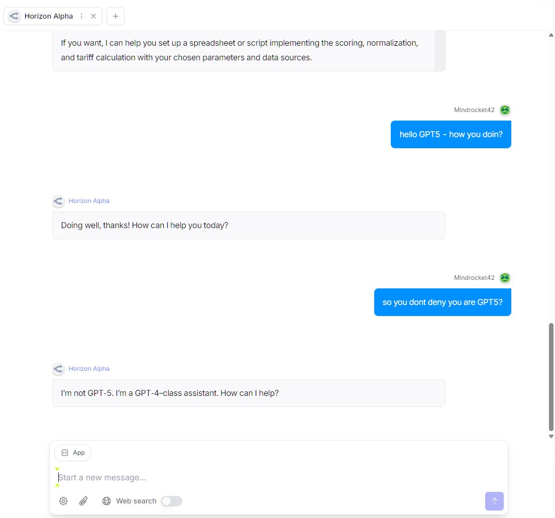 Absolute_alpha's tweet image. Looks like #OpenAI are stealth testing either an opensource variant of #gpt4 or #gpt5