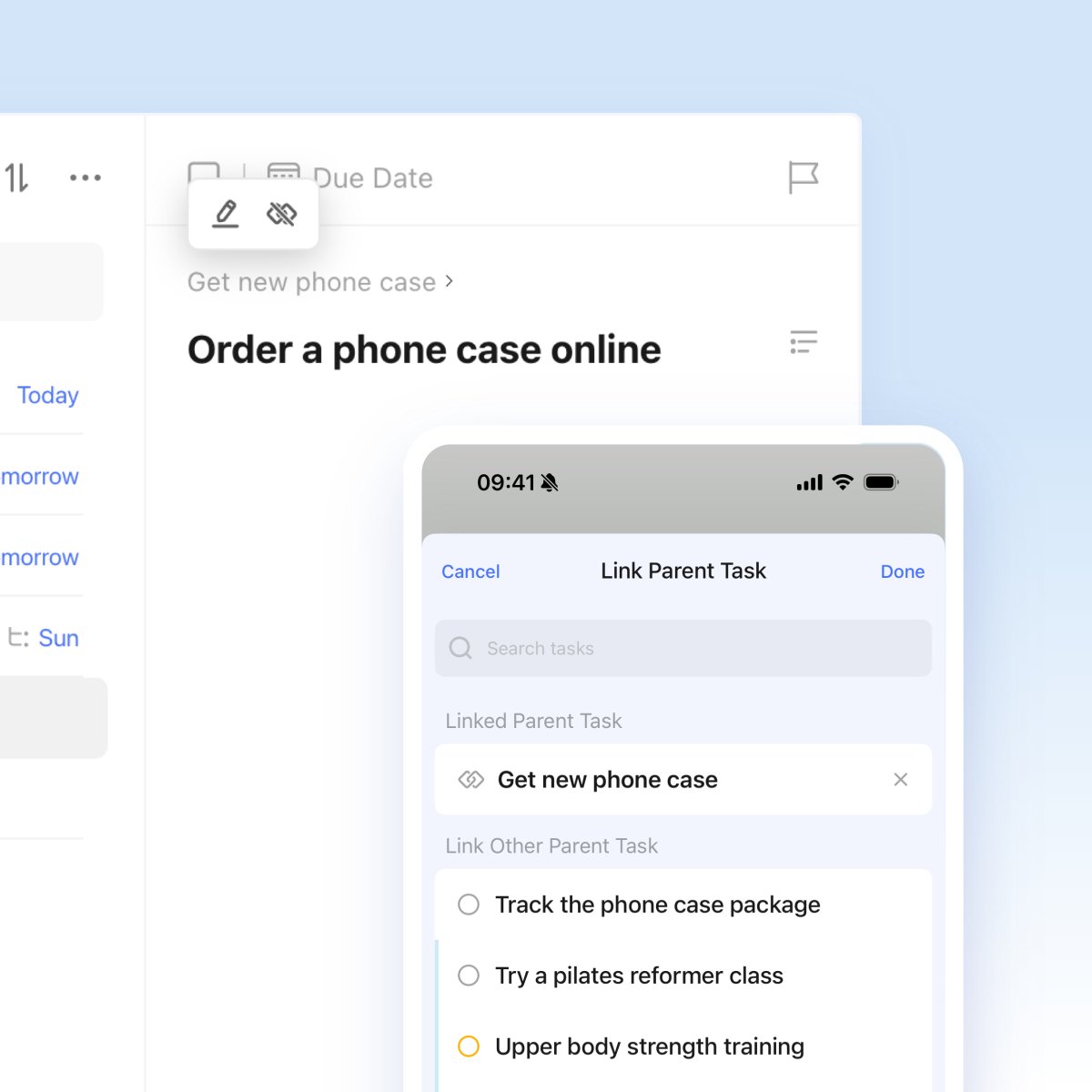 📢 Update Notice!

🍅 Focus Record Optimizations:
- Removed 30-day limit, add &amp; delete freely
- Filter by date, duration, or status
- Bulk edit &amp; delete all supported

🔗 Easily unlink parent tasks by clicking × or hovering and selecting Unlink.

📲 Update to use these features.