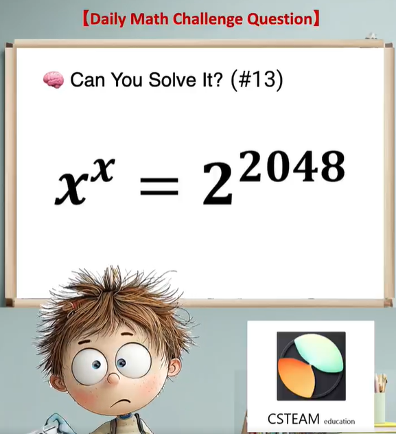 SamCh75's tweet photo. Nice #Mathematics #Challenge #Question.
I would say that it's good for bright Year 8s or 9s.
#Indices #Exponentials #Powers #ProblemSolving
Credit to cstream-edu@hotmail.com https://t.co/mzav12bBsS