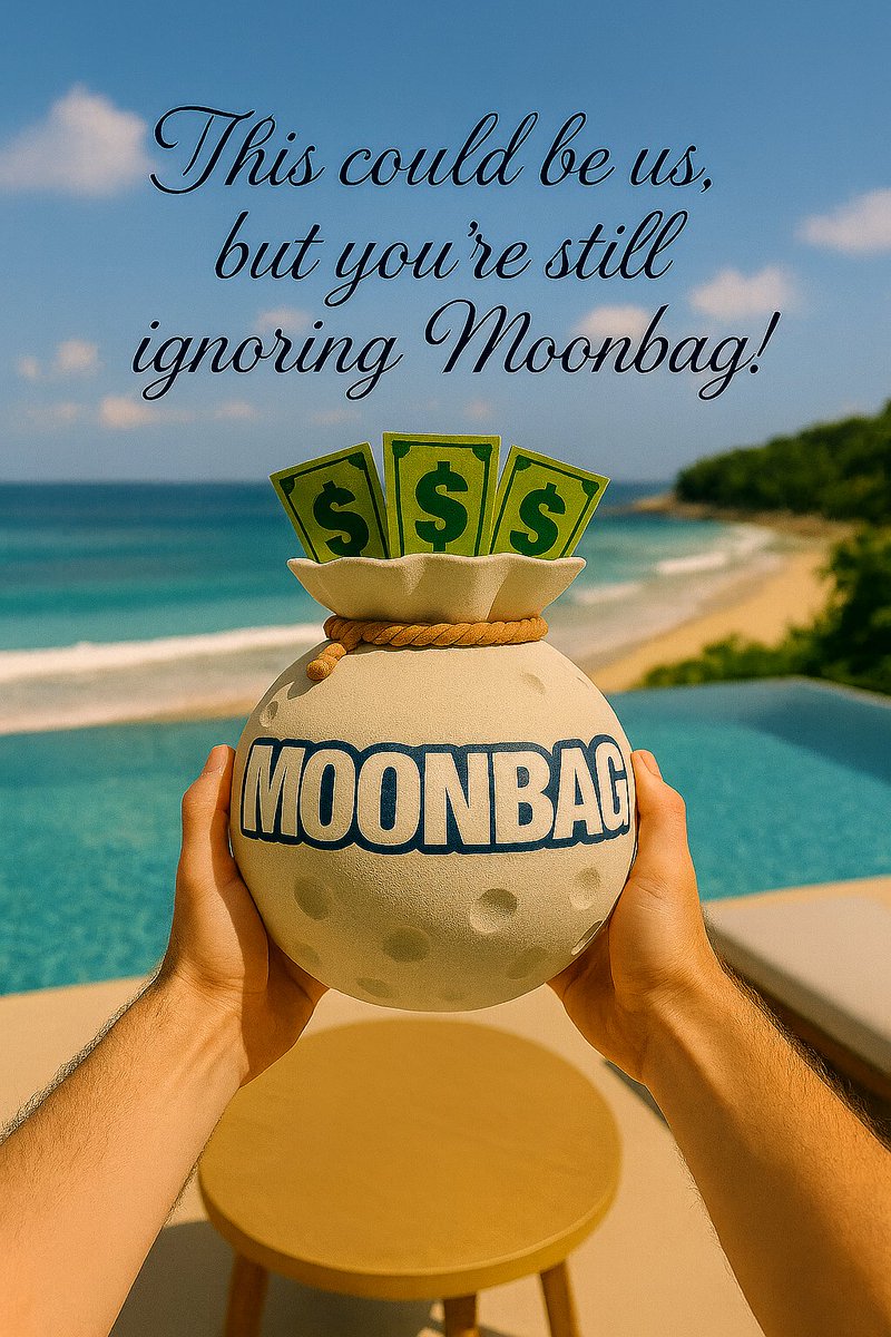 Tag someone who STILL hasn’t bought MOONBAG so we can roast them 😂

Grab a MOONBAG! 💰

Buy Link: jup.ag/swap/SOL-B9jYr…

#Moonbag #DiamondHands #WAGMI #Next100x #CryptoFlex #MoonbagMovement #BagSecured