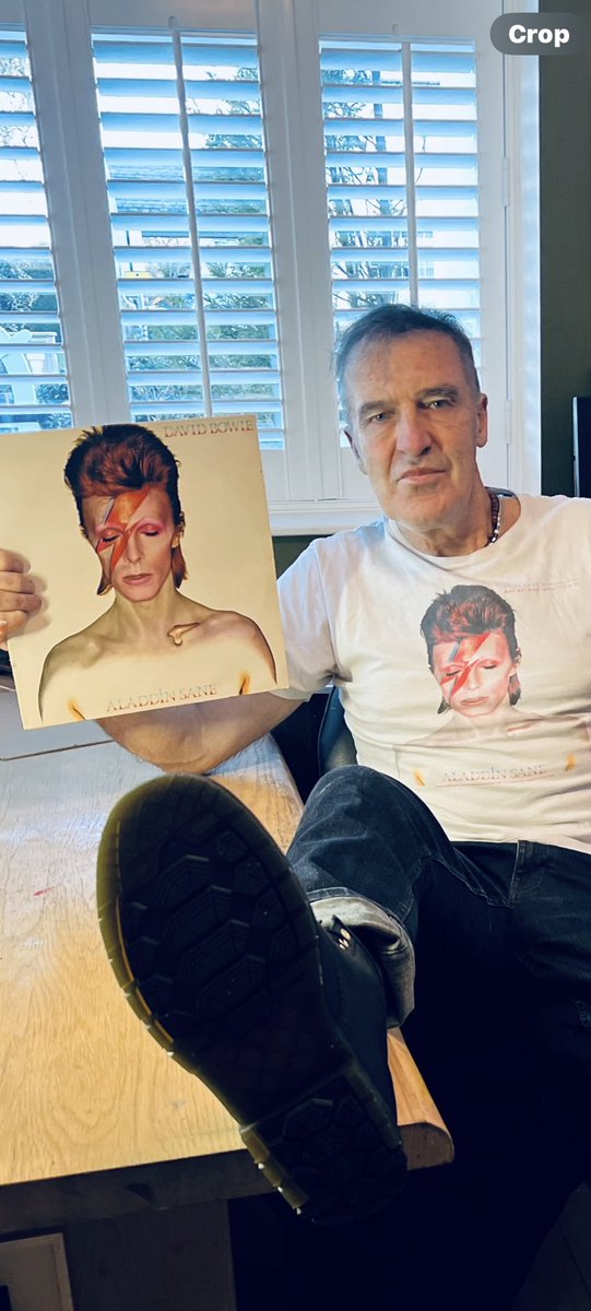 Another day, another T shirt. “Aladdin Sane”