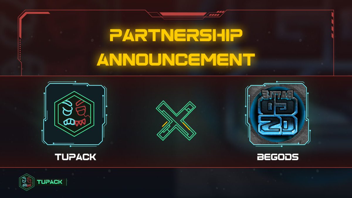 🚨 Partnership Announcement
<a href="/Tupackio/">Tupack</a>  X <a href="/BattleofGods_io/">BeGods - Battle Gods</a>  ⚔️💣👑

Two dynamic Web3 gaming ecosystems come together — where Battle Royale intensity meets mythology-inspired tap-to-earn gameplay.

We’re excited to announce a strategic collaboration between <a href="/Tupackio/">Tupack</a>  and