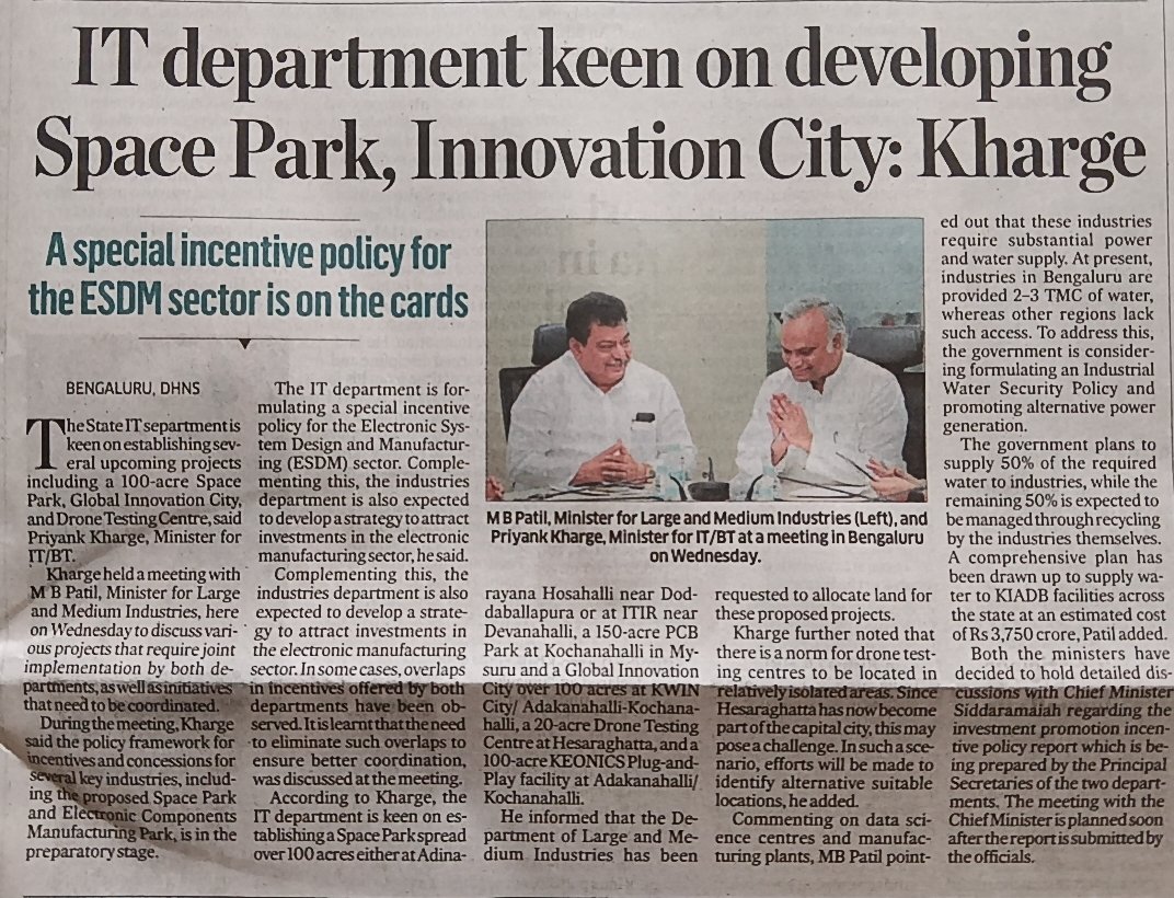 Pic-1: List of properties to be acquired for a Yelahanka lake-Jakkur lake weir

Pic-2: MAR may open in November. Plz extend it to Dr SKL

Pic-3: Devanahalli is always good; but as ISRO's tracking center at Byalalu is nearby, the Space Park could've come up b/w Kumbalagod &amp; Bidadi
