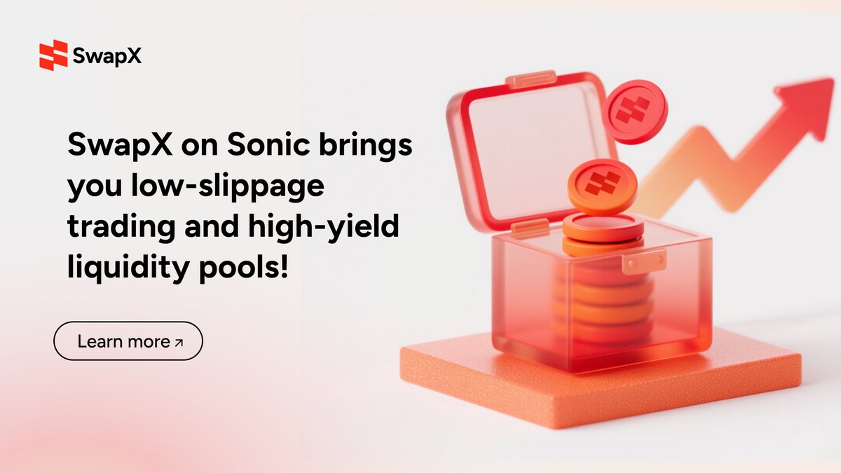 SwapX_cn's tweet photo. Sonic 上的 SwapX 为您带来低滑点交易和高收益流动性池！

加入我们的社区，探索DAPP生态，赚取收益！

敬请期待更多 DeFi 动态！

#SwapX #Sonic #DeFi https://t.co/awiYzvQauv