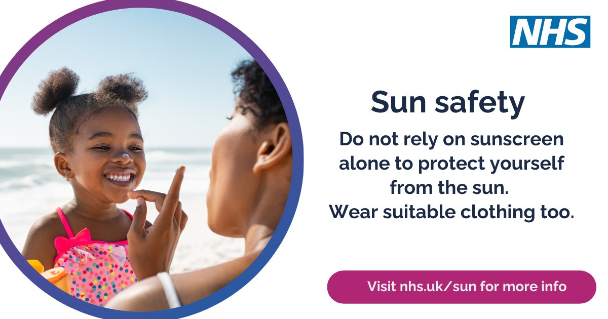 No matter your complexion, always use protection. Protect your skin from the sun and help reduce your chance of developing skin cancer. Apply sunscreen and keep out of the sun between 11am and 3pm. Visit, ow.ly/jcPb50SFNG6