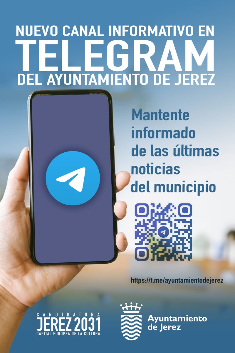 📱Te recordamos que contamos con canales de Whatsapp y Telegram para que tengas información directa y de utilidad

➡️ Estarás al día de la actualidad de #Jerez

🔗Estos son los enlaces para seguirnos ⤵️

🔹Whatshapp: whatsapp.com/channel/0029Vb…
🔹Telegram: acortar.link/3h4kDP