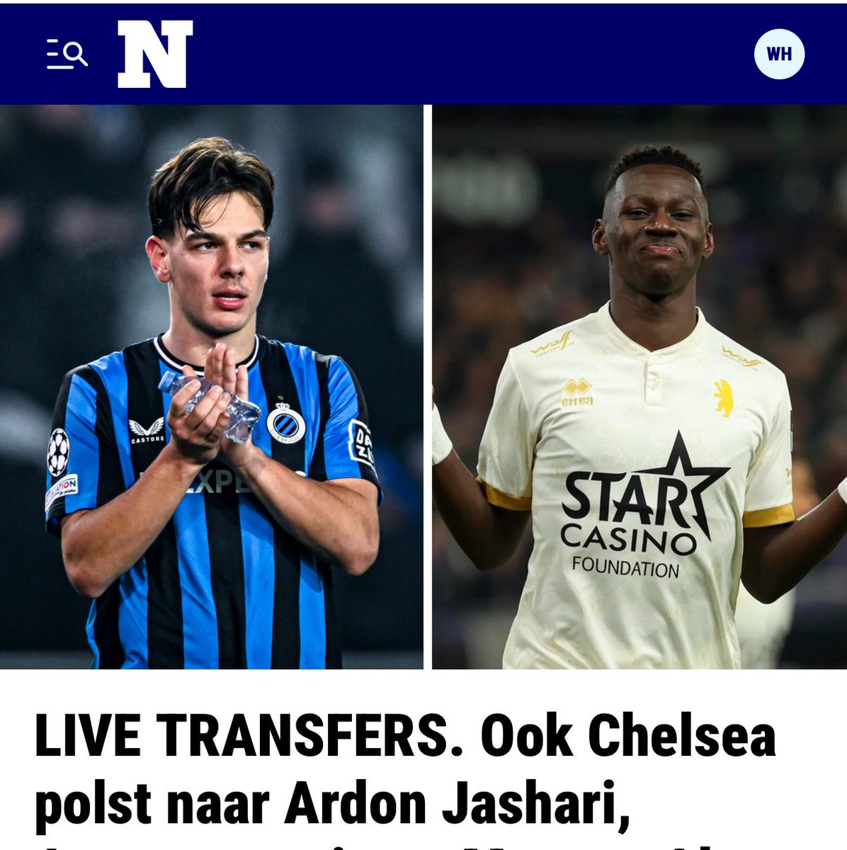 Als Jahari naar Chelsea gaat voor 40M ga ik zo hard moeten lachen dat ik een pijnpomp ga nodig hebben voor mijn buikspieren…