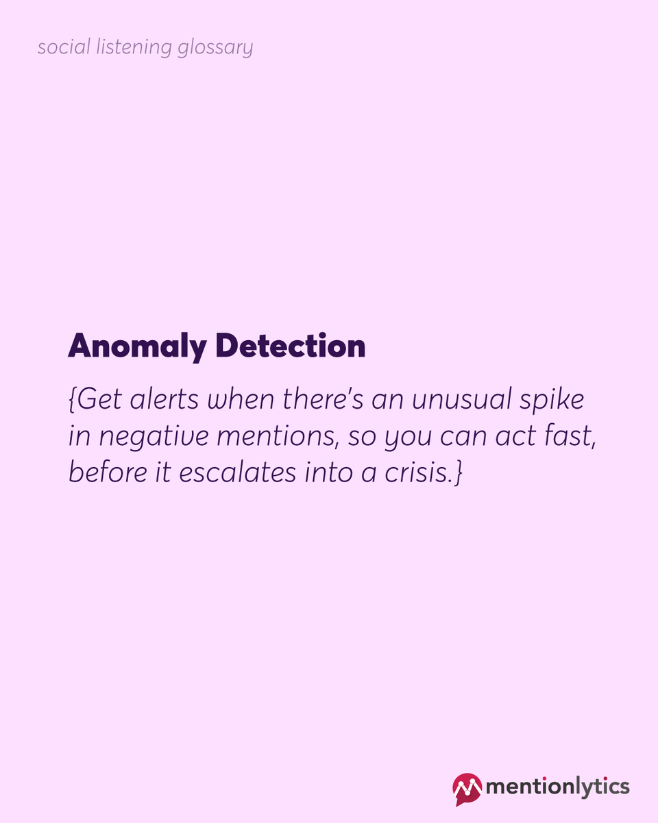 Anomaly Detection = Crisis Prevention

- Did your TikTok video just go viral? (yeiii 🥳)
- Did a customer complaint on X get traction? (PR fire alarm activated! 🚒) 

In both cases, anomaly detection alerts make sure you’ll be the first to know (and act fast). 💪