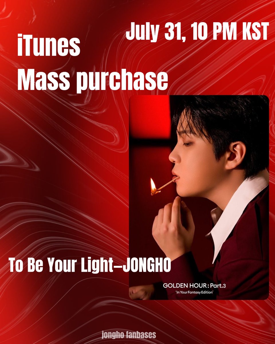 JONGHO_streams's tweet photo. ATINY / JJONGPPO'S
One hour until our first mass purchase of To Be Your Light starts!! Are you ready?
#FOLLOWYOURLIGHT
#TOBEYOURLIGHT_JONGHO
#JONGHO #ATEEZ #종호 https://t.co/xe33xE7MjU